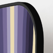 Paars Wit Chevron Patroon Pickleball Paddle (Links Detail)
