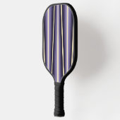 Paars Wit Chevron Patroon Pickleball Paddle (Links)