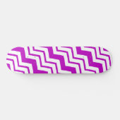 Paars Wit Chevron Zigzag Patroon Ontwerp  Persoonlijk Skateboard (Horizontaal)