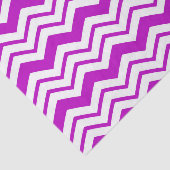 Paars Wit Chevron Zigzag Patroon Ontwerp Tissuepapier (Detail)