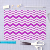 Paars Wit Chevron Zigzag Patroon Ontwerp Tissuepapier (Craft)