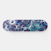 Paars wit en blauw dd Brand Skateboard (Horizontaal)