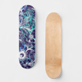 Paars wit en blauw dd Brand Skateboard (Voorkant)