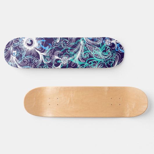 Paars wit en blauw dd Brand Skateboard (Horizontaal)
