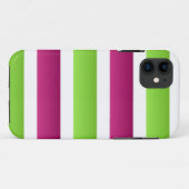Paars/Wit En Groene Strepen Case-Mate iPhone Case (Achterkant (horizontaal))