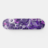 Paars wit en roze bloemkool Dd Brand Skateboard (Horizontaal)