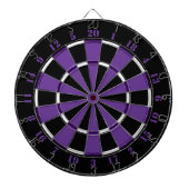 Paars wit en zwart dartboard dartbord (Voorkant)