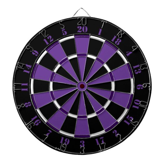 Paars wit en zwart dartboard dartbord (Voorkant)