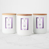 Paars wit etiket Roos Bloem Logo (Flessen)