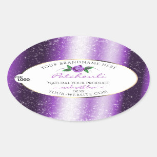  Paars wit etiket Roos Bloem Logo