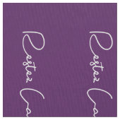 paars wit Frans script kalm houden en doorgaan Stof (Close Up)