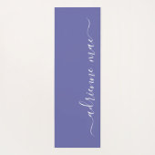 Paars & Wit Gepersonaliseerd Manuscript Omkeerbaar Yogamat (Achterkant)