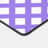 Paars Wit Geruit Diamant Patroon Bureaumat (Hoek)
