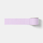 Paars Wit Geruit Diamant Patroon Grosgrain Lint (Voorkant)
