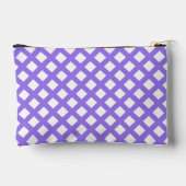 Paars Wit Geruit Diamant Patroon Klein Etui (Achterkant)