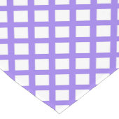 Paars Wit Geruit Diamant Patroon Korte Tafelloper (Hoek)