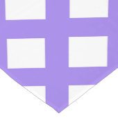 Paars Wit Geruit Diamant Patroon Korte Tafelloper (Hoek)