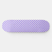 Paars Wit Geruit Diamant Patroon Persoonlijk Skateboard (Horizontaal)