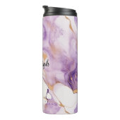 Paars Wit Goud Abstract Thermosbeker (Geroteerd rechts)