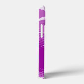 Paars wit grafisch dierpatroon Case-Mate iPhone case (Achterkant / Rechts)