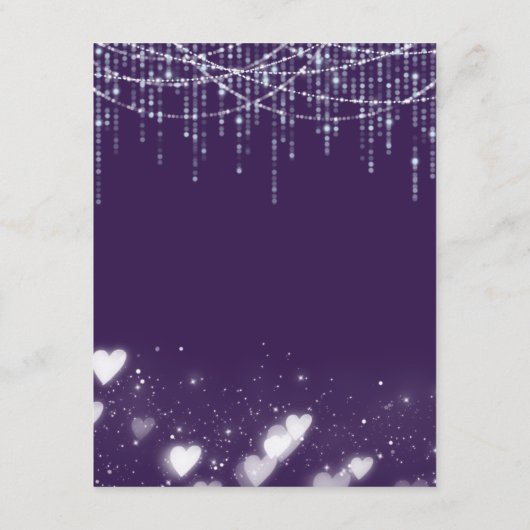 Paars & Wit Hanglampen Behuizing Kaart (Achterkant)