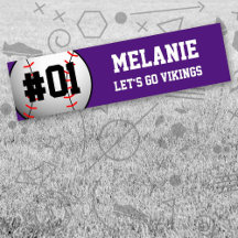 Paars-wit-honkbalteam