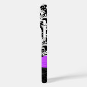 Paars wit plus elke kleurbeschadigde afdrukte kris Case-Mate iPhone case (Achterkant / Links)