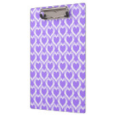 Paars Witte Hartjes Patroon Klembord (Links)