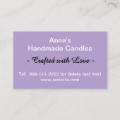 Paars Witte QR Codes Logo 3.5 x 2.0 Visitekaartje (Voorkant)