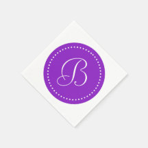 Paars/Witte Stip Monogram