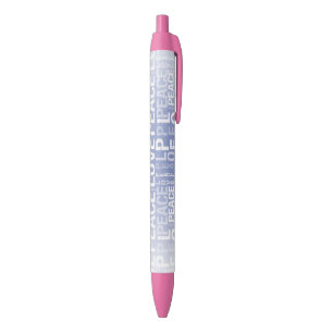 Paars Witte Vrede Liefde Zwarte Inkt Pen