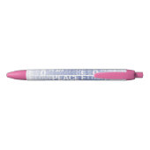 Paars Witte Vrede Liefde Zwarte Inkt Pen (Achterkant)