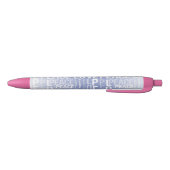 Paars Witte Vrede Liefde Zwarte Inkt Pen (Bodem)