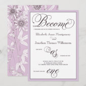 Paars wordt een Christelijke uitnodiging tot huwel (Voorkant / Achterkant)