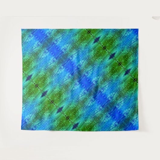 Paars X GL Ikat 7 Wandkleed (Voorkant (horizontaal))