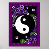 Paars Yin Yang Poster (Voorkant)