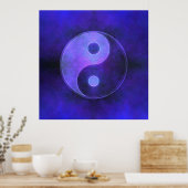 Paars Yin Yang Poster (Keuken)