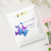Paars Ze Gaf Me Vlinders Bruids douche Bedankzakje (Gezegeld)