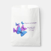 Paars Ze Gaf Me Vlinders Bruids douche Bedankzakje (Voorkant)