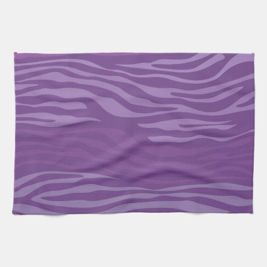 Paars Zebra Abstract Theedoek (Horizontaal)