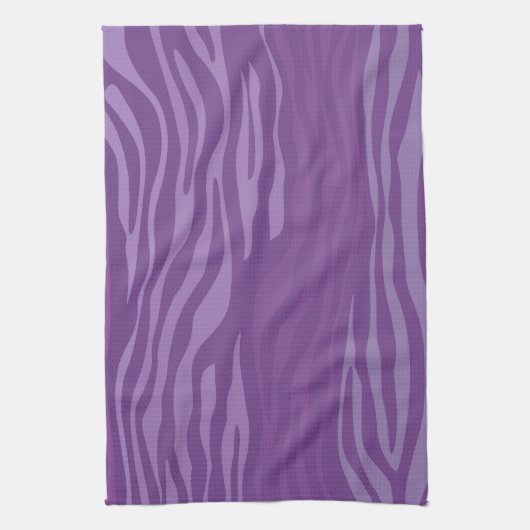 Paars Zebra Abstract Theedoek (Verticaal)