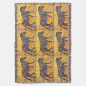 paars zebra deken (Voorkant Verticaal)