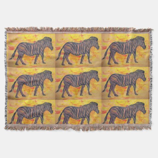 paars zebra deken (Voorkant)