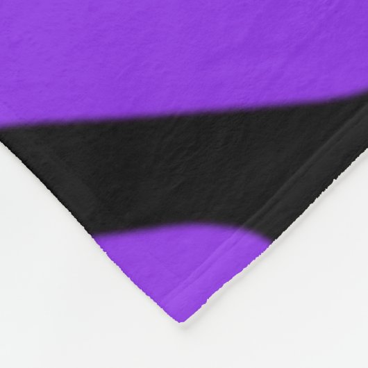 Paars Zebra Fleece Deken (Hoek)