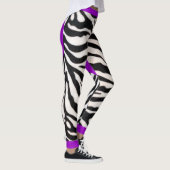 Paars Zebra Leggings (Rechts)