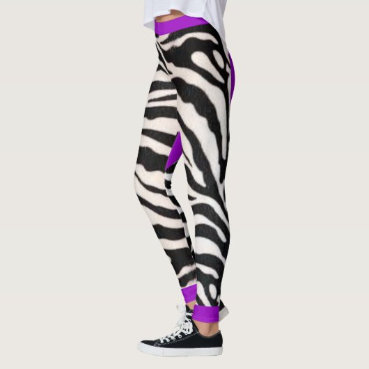 Paars Zebra Leggings (Links)