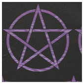 Paars Zebra Pentagram Stof (Close Up)