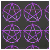 Paars Zebra Pentagram Stof (Swatch)