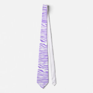 Paars Zebra stripe patroon Stropdas