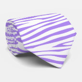 Paars Zebra stripe patroon Stropdas (Opgerold)